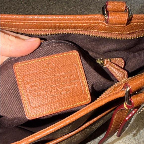 Coach Tan and Brown Signature Tote - Picture 5 of 5